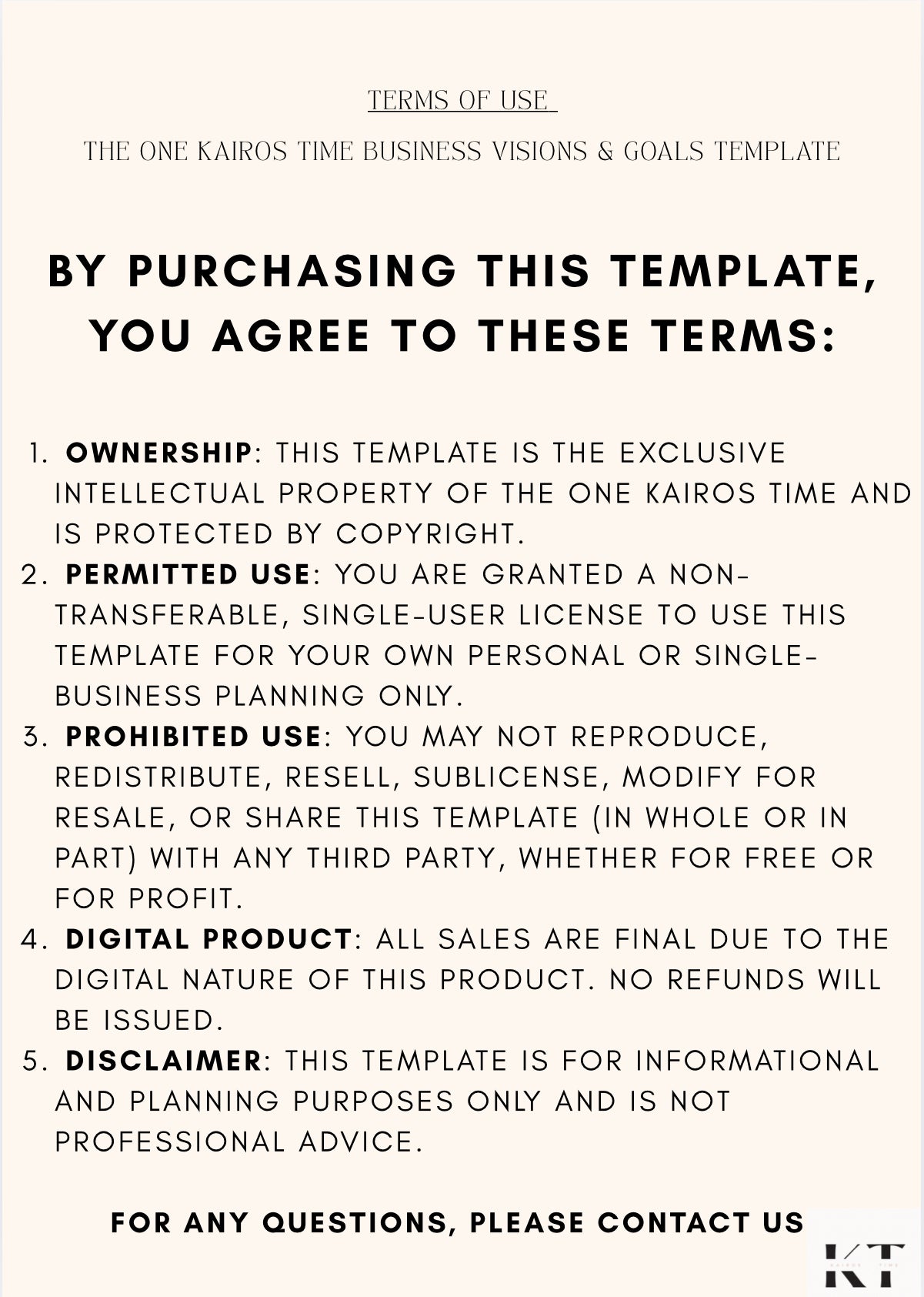 Digital- Business Visions and Goals Guided Template